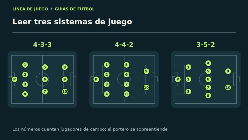 Esquema explicativo: leer tres sistemas de juego