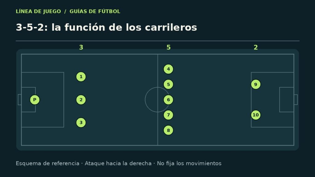 Esquema explicativo: 3-5-2: la función de los carrileros
