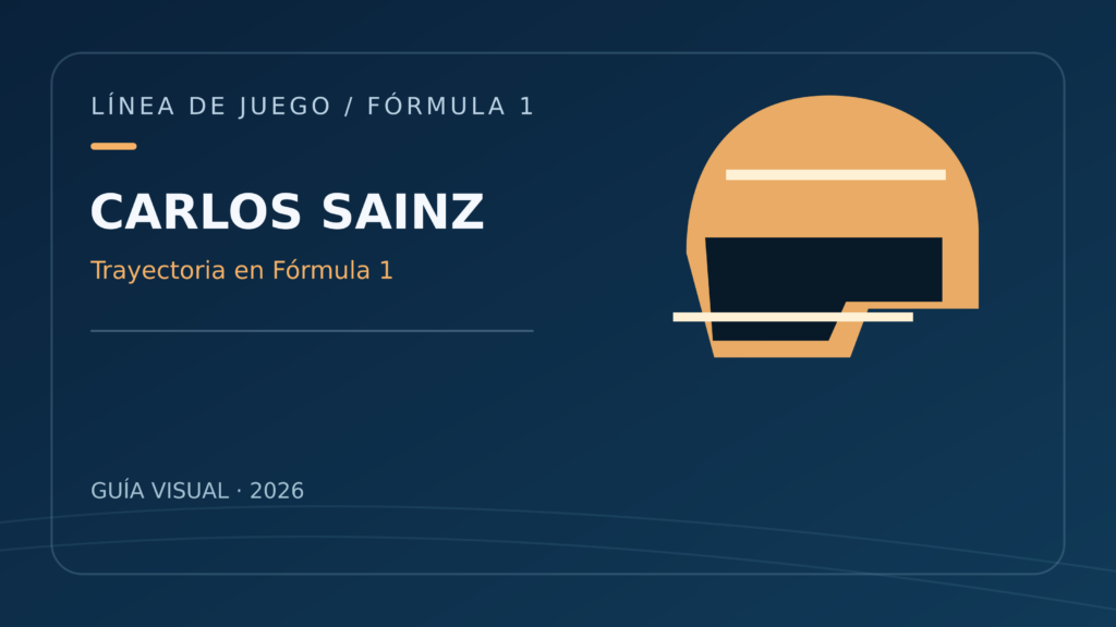 Ilustración conceptual de un casco de competición sin marcas y con el número 55; no es un retrato de Carlos Sainz.