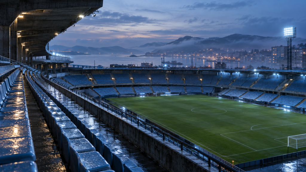 Estadio simbólico de ambiente gallego en una guía sobre la historia del RC Celta de Vigo